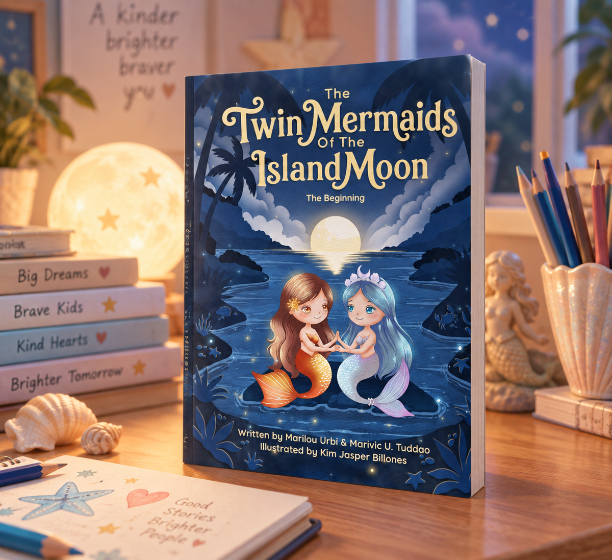 The Twin Mermaids of the Island Moon: Tagalog Ebook
