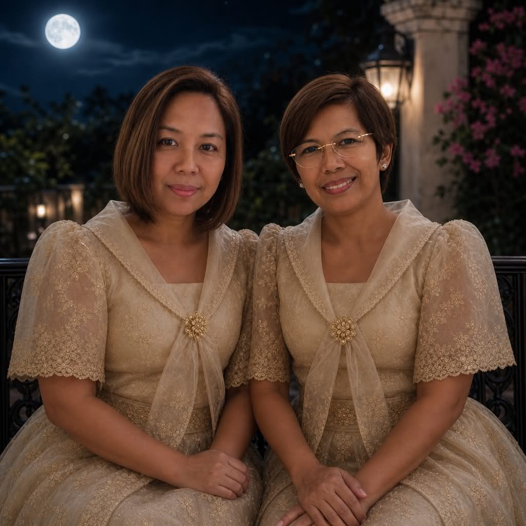 Island Moon Universe founders Marilou Urbi and Marivic Tuddao, creators of The Twin Mermaids of the Island Moon children's book series.